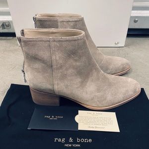 Rag &  Bone Wesley Boot Wrm Grey Suede